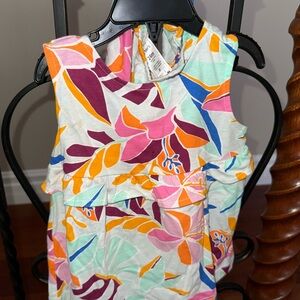 Carters Colorful Floral Sleeveless Dress for kids